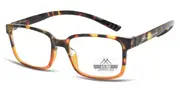 Montana Readers MNR2 MNR2B Men's Glasses Brown Size +1.00 - Private Health Rebate - Blue Light Block Available
