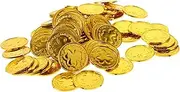 CIYODO 100Pcs St Patrick's Day Shamrock Coins Festival for Luck and Fortune for Decorations School Events and Teaching Activities