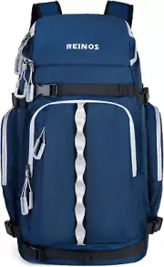 REINOS 50L Ski Boot Bag Backpack - Water-Resistant, Organized Storage for Gear