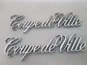 Cadillac OEM 1985-1995 Coupe deVille Chrome Emblem Badge Logo Nameplate (PAIR)