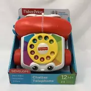 Fisher-Price Chatter Telephone with Ringing Sounds Pull Toy (NEW)