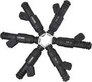 4/6/12PCS Gasoline Fuel Injector GT850 850cc, Compatible for Modified Car High Impedance Flow Modification Nozzle Injection 12 Holes (Color : 4pcs)