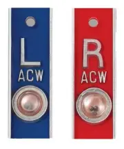 Custom X-Ray Markers, Positioning - Left/Right Set (Aluminum)