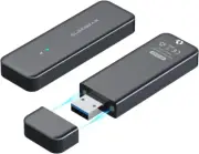Elecgear USB Mini Enclosure for 2230/2242 Nvme and SATA M.2 SSD, Pcie and Serial