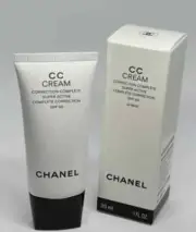 Chanel CC Cream Super Active Complete Correction NIB 30mL Shade 30 Beige SPF 50