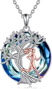 Sterling Silver Tree of Life Necklace - Perfect Graduation and Birthday Gift
