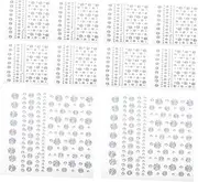 PENIKOKO 10 Sheets Self Adhesive Eye Decorative Rhinestones for Face Makeup Flat Back Rhinestones Stickers for and Glamorous Festival