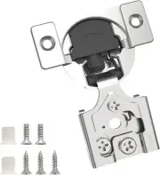 READ* 15pk 3/8" Overlay Soft Closing Concealed Hinge Cabinet Door Satin Nickel