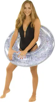 PoolCandy Mermaid Print Inflatable Toys Collection of Pool Floats, Beach Ball...