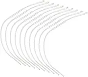 Fishing Tapered Leader Nylon Braided Fly Fishing Line Loop Connector White 30LB 10PCS