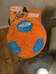 Nerf Dog Soccer Ball Theme Large New! With Squeaker