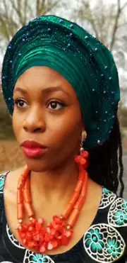 Sola African Aso-Oke Ready Autogele pre-tied head wrap-DPA437PT