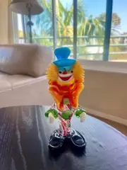 Vintage Venetian / Murano glass clown figurine from Italy