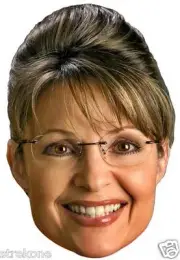 SARAH PALIN Republican Party Alaska Governor Big Head Window Cling Sticker Decal