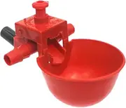 Milisten 20Pcs Adjustable Poultry Water Drinking Cups for Chickens Quail and Birds Automatic Red Drinkers for Home Farm Use Convenient Watering for Your Pets