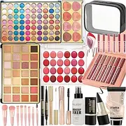 HOORayeah All In One Makeup Kit for Women Full Kit- Make up Sets with 2 Oversized Colors Eyeshadow Palette- Portable Travel makeup gift set for Teenage & Adults