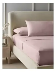 [Heritage] Cotton Flannelette Sheet Set in Pink