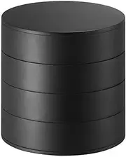 Wisboey Rotating Multi-Layer Desktop Storage Box Hair Accessories Jewellery Makeup Box Dustproof Jewellery Box with Lid A