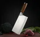 Handmade Forged Cleaver Knife VG10 Stainless Steel Wood Handle Chef Slicing Beef