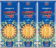 Pasta Lasagne Of Durum Wheat Hardwood Sicilian 100% POIATTI N°15 3 X Gr. 500