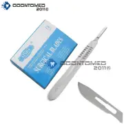 100 Scalpel Blades #21 + 1 Scalpel handle # 4 Surgical Instruments