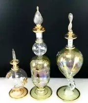 Vintage Handmade Egyptian Bottle made pre 1995 Swarovski Crystal JCE17 37