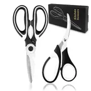 2 Pcs Herb Scissors, Multi-Blade Herb Scissors with Cover and Cleaning Comb, ...