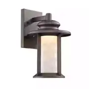 CHLOE Lighting OWEN LED Rubbed Bronze Outdoor Wall Sconce Light Fixture 12" Tall
