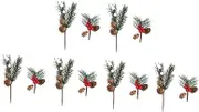 RORPOIR 12pcs Simulated Pine Cone Accessories Pine Tree Branch Cones Outdoor Wreaths Primitive Christmas Christmas Decorations Artificial Branches Decorations Accessories Wreaths PVC