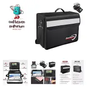 Fireproof Document Bag with Multiple Pockets,5200°F Large 17”x12.5”x7.2” File...