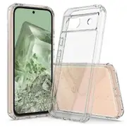 For Google Pixel 8a Phone Cover Scratch-resistant Acrylic+tpu Transparent Case