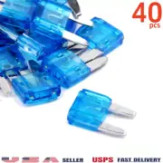 40pcs 15 amp MINI BLADE CAR FUSES 15A MINI BLADE FUSES