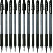 Pilot Box 12 BPS-GP SuperGrip Ballpoint Pen Medium 1.0mm (Black)