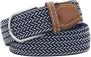 [WIACO] Mixed Color Woven Stretch Braided Belts for Men and Women Fashion Elastic Belts