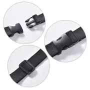 Side Release Black Buckles For Camping Webbing Straps Fastening Bag Belts