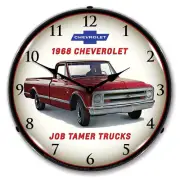 1968 Chevrolet Truck, Lighted Backlit LED Clock GM Licensed Free Shipping