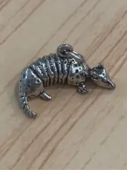 Armadillo Sterling Silver Jewelry Charm