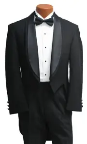 New Mens Oscar de la Renta Tuxedo Tailcoat Full Dress Mason Long Tails 37 X-Long