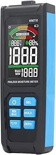Pinless Moisture Meter, WM710 Pinless Wood Moisture Meter Detection with LCD Display, Digital Moisture Detector for Lumber Drywall Firewood Masonry, Woodworking Plaster Floor