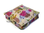 100% Cotton Kantha Cushion Covers Home Décor Indian Floor Cushion Covers 24" AU