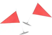 Gogogmee Golf Training Cup Set 2 Pieces Metal Putting Cup Oxford Flag Practice Golf Accessories