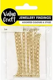 Value Craft Oval Chain, 1 Meter Length, Gold