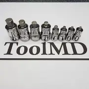Snap-on Tools USA NEW 8pc Mix Drive SAE Stubby Hex Bit Socket Set 208EFTAXSY