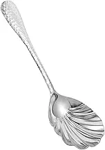 CHICAMPERA Stainless Steel Serving Spoon Large Hammered Utility Spoon for Mixing Stirring and Serving Easy to Clean Kitchen Utensil for Home and Restaurant Use