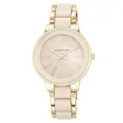 Anne Klein Peach Gold and Blush Stainless Steel Women's Watch - AK1412BMGB