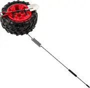 Vehicle Sticking Adorn Car Tire Shape Decor Removable Flag Pole Auto Tail Decor Lightweight Craftsmanship