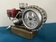 large 25cm Industrial Style Desk Mantel Engine Clock Retro Home Decor Gift