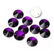 56pcs Round Loose Rhinestones Flatback Glass Rhinestone Sew On Clothing Supplies