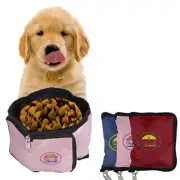 Portable Wallet Waterproof Travel Collapsible Folding Pet Dog Bowl Feeder