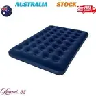 Flocked Air Mattress - Double Bed Outdoor Camping Sleeping Air Bed Mattress AU**